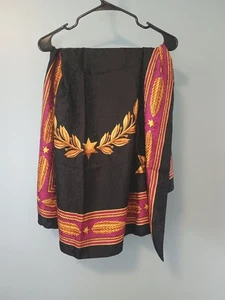 Vintage Linda Allard Ellen Tracy Scarf 100% Silk Wrap 43"x43" Square Preppy - Picture 1 of 9
