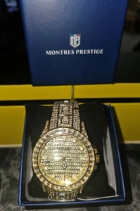 Montres Prestige Eclat X Invicta Men's Crystal Watch -  Gold MPW-0126 NEW - Picture 1 of 7