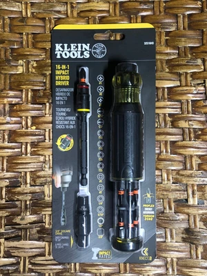Klein 32516HD KNECT 16-In-1 Impact-Rated Hybrid Screwdriver/Nut Driver - Image 1 of 3