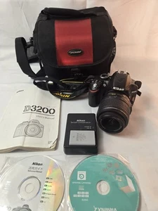 Nikon D3200 DSLR 24.2M Digital Camera w/ AF-S NIKKOR 18-55mm 3.5-5.6G VR Lens - Picture 1 of 6