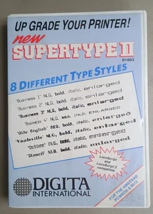 Disque logiciel vintage Supertype II mettez à niveau votre imprimante Amstrad PCW8256 PCW8512 - Photo 1/3
