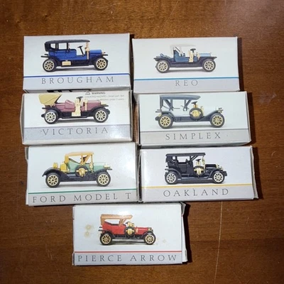 Vintage Miniature Car Collection Of 7 Pieces Die Cast & Metal Display Models - Image 1 of 4
