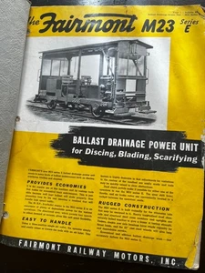 3x original FAIRMONT RAILWAY MOTORS motor / ballast car / engine instructions - Picture 1 of 15