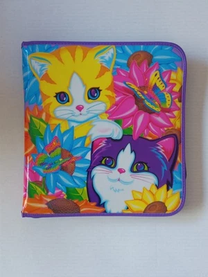 Rare Vintage Lisa Frank Sunflower Kittens Zipper Binder  - Image 1 of 4