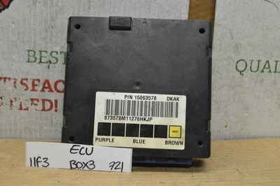 Cadillac Escalade 2002 unidad de control de carrocería BCM 15063578 módulo 721-11F3 Bx 3 Foto 1 de 4