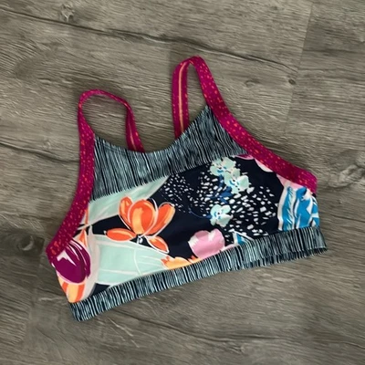 NWOT Athleta Girl Paradise Splash Bikini Top Size XXL / 16 - Image 1 of 4