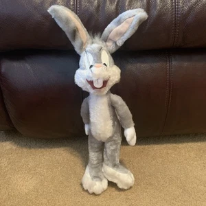 Vintage 1997 Looney Tunes Bugs Hase mit roten Herzen Fliege 12 Zoll Plüschtier - Bild 1 von 7