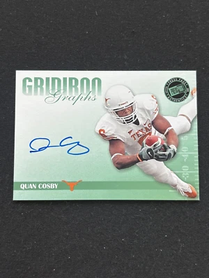 Quan Cosby 2009 Press Pass On Card Auto Autograph RC Texas Longhorns 16/25 - Image 1 of 2