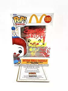 FUNKO POP AD ICONS 180 RONALD MCDONALD HAND SIGNED RARE AUTOGRAPH COA PMA - Imagen 1 de 5