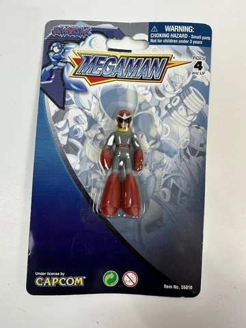 Jazwares 2004 Capcom Mega Man 3" Figure - Protoman NEW SEALED Cover