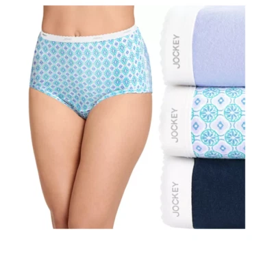 New Women's Jockey 3-Pack (Cool Blue Twilight) Classic Briefs Cotton Underwear - Image 1 of 4