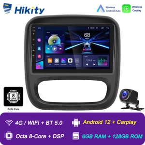 6+128GB Android 12 CarPlay Autoradio GPS Navi Für Opel Vivaro B Renault Trafic 3 - Bild 1 von 18