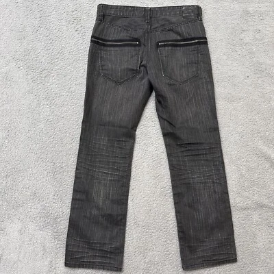 Jeans Marc Ecko Corte y Costura Denim Para Hombre 34x31 Recto Grunge Diseñador Archivo Foto 1 de 4