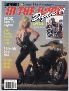 In The Wind Biker Magazine by Easyriders September 1989 Outlaw Adult Mag - Picture 1 of 1