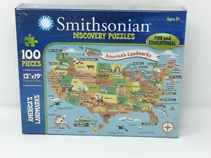 Smithsonian Discovery 100 Piece 13 x 19" Puzzle - America's Landmarks - Picture 1 of 2