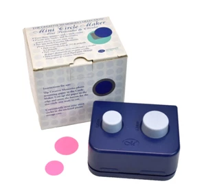Creative Memories Mini Circle Maker Paper Punch 3/4" & 1" Circles Scrapbooking - Picture 1 of 7