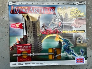 Mega Blocks Battle Action Bridge Building Set 96118. Dragon AS IS With Manual - Picture 1 of 1