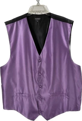 St. Patrick Men's Lavender Vest 5 Buttons Polyester Size 3XL - Image 1 of 4