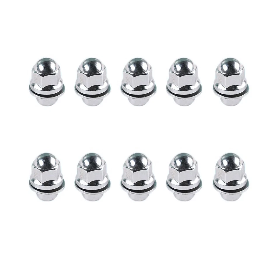 10 зажимных гаек-гвоздиков для колес подходят для Chrysler Sebring Dodge Stratus Mitsubishi - Изображение 1 из 4