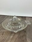 Small Clear Glass Juice Press with Hobnail Pattern Vintage Citrus Reamer Vintage
