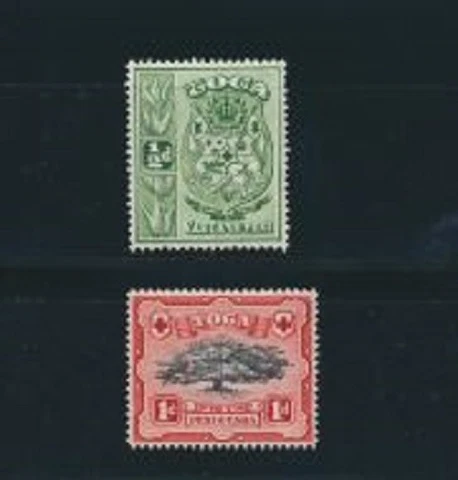 TONGA #73 - 74 Mint Never Hinged 1942 Pictorials Coats of Arms Cover