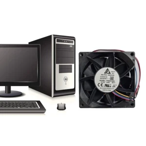 Original FFB0812EH 8025 12V 0.8A Violent Wind Capacity 4 Wire Fan for w/ PWM - Afbeelding 1 van 8