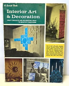 Vtg Sunset Books Interior Art & Decoration Julius Shulman MCM 1963 1st ed VG - Picture 1 of 12
