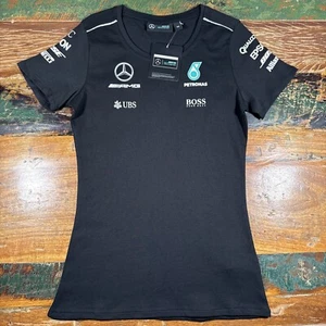 Mercedes AMG Petronas F1 Shirt Womens XS Hugo Boss Perelli Formula One Driver T - Picture 1 of 15