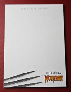 2022 Fleer Ultra Wolverine 1/1 Blank Artist Sketch Card - Picture 1 of 3