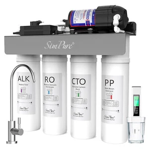 Sistema de ósmosis inversa sin tanque de remineralización Ph+ alcalina SimPure 400GPD - Imagen 1 de 14