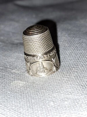 2004 Thimble Collectors International TCI Boston MA Convention Thimble Simmons - Image 1 of 4