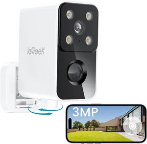 ieGeek 2K Security IP Camera Battery Powered Outdoor Wireless WiFi CCTV Camera - Picture 1 of 13