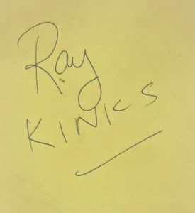 Página del libro autógrafo firmado por The Kinks: Ray Davies/Wayne Gibson - Imagen 1 de 3