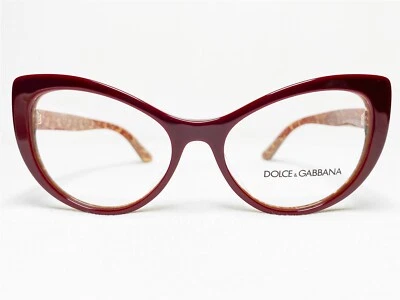 Новый Dolce & Gabbana DG3285 3205 женщин Бордо Cat глаз очки оправы 54/17 - Изображение 1 из 4
