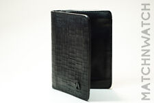 Nixon SE Bi-fold leather Wallet Laser Cut All Black DISCONTINUED