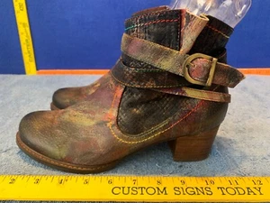 L'artiste Spring Step Shazzam Leather Ankle Multi-Color Boots Women's 40  9us - Picture 1 of 19