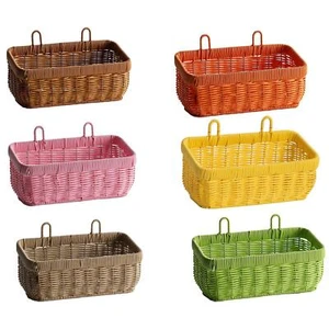 Storage Basket Decorative Basket Multifunctional, Wall Hanging Decorative - Picture 1 of 43