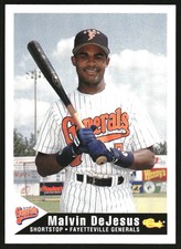 1994 Fayetteville Generals Classic #8 Malvin DeJesus