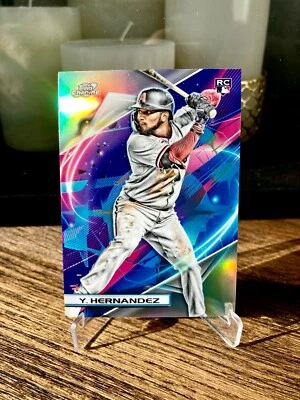 2022 Topps Cosmic Chrome Yonny Hernandez Rookie Refractor Diamondbacks No.57 - Image 1 of 2