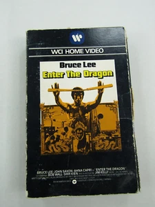 VTG Bruce Lee Enter the Dragon VHS 1979 Home Video WCI Big Box Martial Arts - Picture 1 of 11