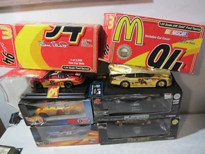 24k gold & Platinum NASCAR 1:24 McDonald's Hot Wheels Racing Champions lot of 6 - Picture 1 of 21
