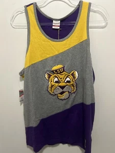 Men's Mitchell & Ness Purple/Gold LSU Tigers J Tank Top L New $80 - Picture 1 of 4