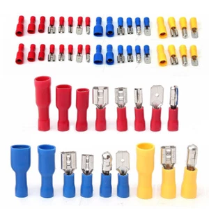 120PCS Assorted Insulated Electrical Wire Terminal Crimp Connector Spade Set - Picture 1 of 6