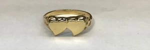 Vintage 14KT Yellow Gold Heart Ring, Ring Size 6.5 - Picture 1 of 5