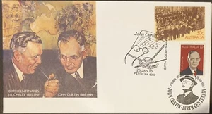 1985 APM15790 & APM15750 Pict.PMK John Curtin Birth Centenary. 2 PMK on PSE (2) - Picture 1 of 2