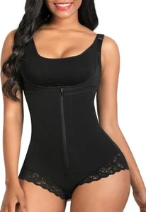 SHAPERX Tummy Control Open Bust Fajas Colombianas Shaper, Black, 7200, Small - Picture 1 of 10