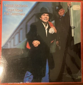 Merle Haggard Goin Home for Christmas Epic 38307 Record Album 1982 Vinyl LP - Imagen 1 de 2
