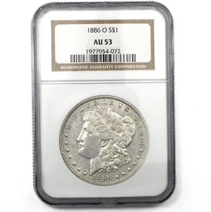 1886-O New Orleans NGC AU 53 Morgan Silver Dollar Almost Uncirculated - Picture 1 of 2