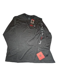 Spyder Swim Men's Rash Guard Black Med Long Sleeve Shirt UPF50 New With Tags NWT - Picture 1 of 14