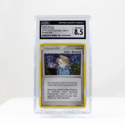 Pokemon Celio's Network Reverse Holo #88 EX Fire Red Leaf Green CGC 8.5  - Image 1 of 3